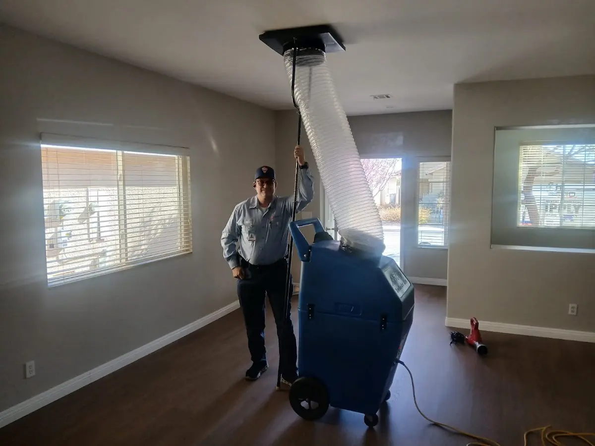 Professional Dryer Vent Cleaning work inside a Anderson Creek home